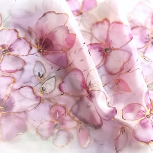 Kikelet tiszta selyem sál - Meska.hu