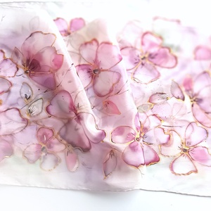 Kikelet tiszta selyem sál - ruha & divat - sál, sapka, kendő - sál - Meska.hu