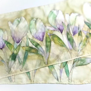 Liliom varázslat tiszta selyem sál - ruha & divat - sál, sapka, kendő - sál - Meska.hu