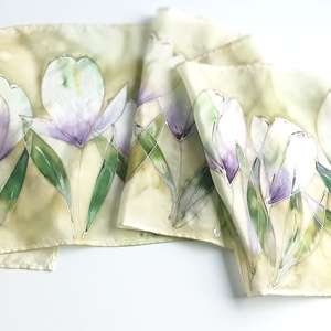 Liliom varázslat tiszta selyem sál - ruha & divat - sál, sapka, kendő - sál - Meska.hu