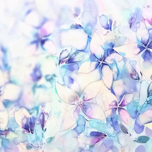 Hortenzia kert tiszta selyem stóla, Ruha & Divat, Sál, Sapka, Kendő, Stóla, Selyemfestés, MESKA