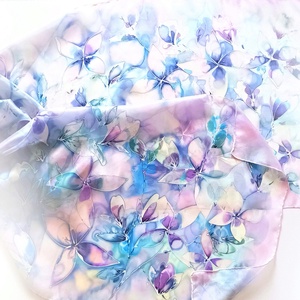 Hortenzia kert tiszta selyem stóla - ruha & divat - sál, sapka, kendő - stóla - Meska.hu