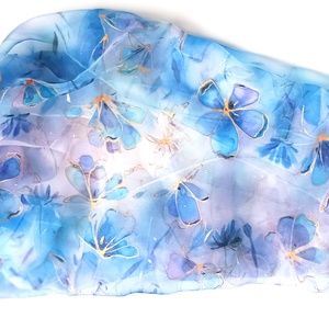 Pirkadat tiszta selyem stóla - ruha & divat - sál, sapka, kendő - sál - Meska.hu