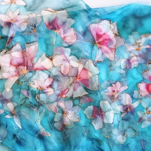 Hawaii éjszakák tiszta selyem stóla - ruha & divat - sál, sapka, kendő - sál - Meska.hu