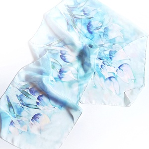 Tulipánillat tiszta selyem sál - ruha & divat - sál, sapka, kendő - sál - Meska.hu