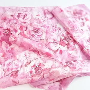 Rózsák álma tiszta selyem sál - ruha & divat - sál, sapka, kendő - sál - Meska.hu