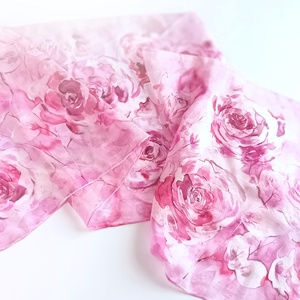 Rózsák álma tiszta selyem sál - ruha & divat - sál, sapka, kendő - sál - Meska.hu