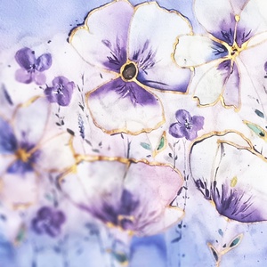 Levendula álom tiszta selyem sál - ruha & divat - sál, sapka, kendő - sál - Meska.hu