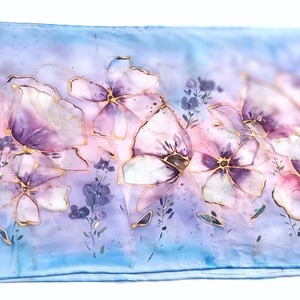 Vadvirágok tiszta selyem sál - ruha & divat - sál, sapka, kendő - sál - Meska.hu