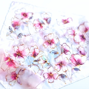 Tündérek kertje tiszta selyem sál - ruha & divat - sál, sapka, kendő - sál - Meska.hu