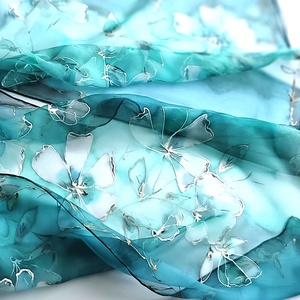 Királynői csillogás tiszta selyem sál, Ruha & Divat, Sál, Sapka, Kendő, Sál, Selyemfestés, MESKA