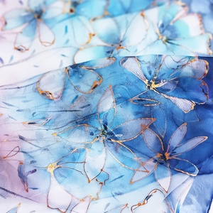 Csillagpart tiszta selyem sál - ruha & divat - sál, sapka, kendő - sál - Meska.hu