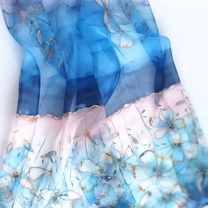 Csillagpart tiszta selyem sál - ruha & divat - sál, sapka, kendő - sál - Meska.hu