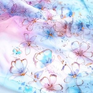 Tavaszi ébredés tiszta selyem sál - ruha & divat - sál, sapka, kendő - sál - Meska.hu