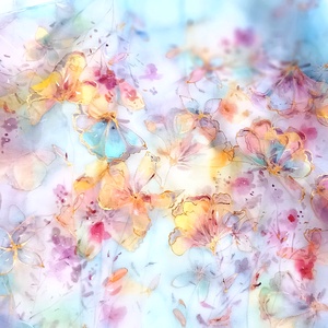 Szín-pompa tiszta selyem sál, Ruha & Divat, Sál, Sapka, Kendő, Sál, Selyemfestés, MESKA