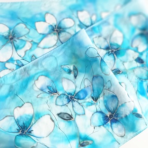 Ezüstvarázs tiszta selyem sál - ruha & divat - sál, sapka, kendő - sál - Meska.hu