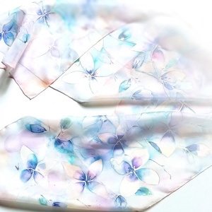 Hajnali hortenziák tiszta selyem sál - ruha & divat - sál, sapka, kendő - sál - Meska.hu