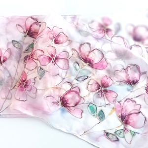 Tündérkert tiszta selyem sál - ruha & divat - sál, sapka, kendő - sál - Meska.hu