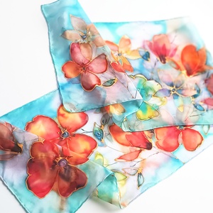 Madagaszkár tiszta selyem sál - ruha & divat - sál, sapka, kendő - sál - Meska.hu