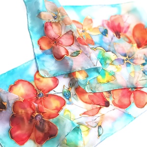 Madagaszkár tiszta selyem sál - Meska.hu