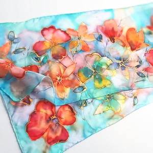 Madagaszkár tiszta selyem sál - ruha & divat - sál, sapka, kendő - sál - Meska.hu