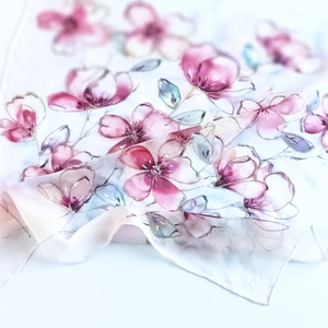 Tündérvirágok tiszta selyem kendő - ruha & divat - sál, sapka, kendő - sál - Meska.hu