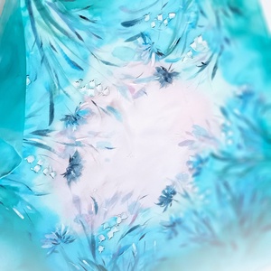 Gyöngyvirágok tiszta selyem kendő - ruha & divat - sál, sapka, kendő - sál - Meska.hu