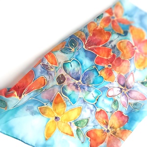 Viva la vida tiszta selyem kendő - ruha & divat - sál, sapka, kendő - sál - Meska.hu