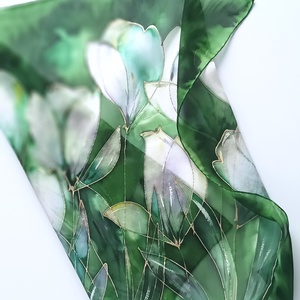 Liliomok nyílása selyem kendő - ruha & divat - sál, sapka, kendő - sál - Meska.hu