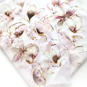 Vanília tiszta selyem kendő - ruha & divat - sál, sapka, kendő - sál - Meska.hu