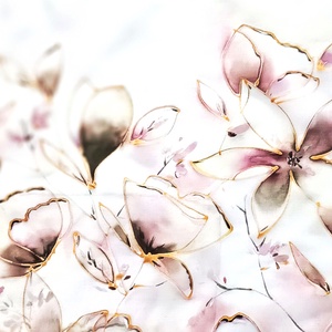 Vanília tiszta selyem kendő - Meska.hu