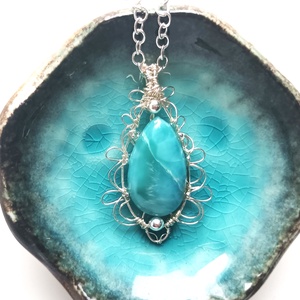 Prémium larimár természetes ásvány ékszer szett, Ékszer, Ékszerszett, Ékszerkészítés, MESKA