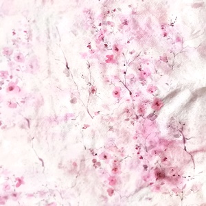 Japán cseresznyefa virágzás vastag selyem stóla - ruha & divat - sál, sapka, kendő - stóla - Meska.hu