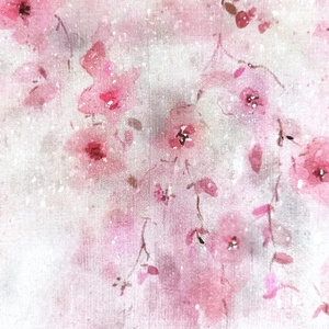 Japán cseresznyefa virágzás vastag selyem stóla - ruha & divat - sál, sapka, kendő - stóla - Meska.hu