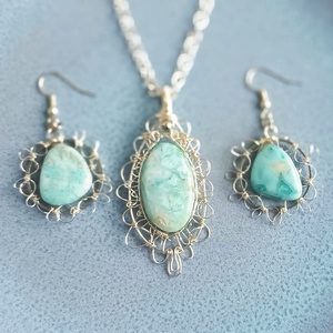 Prémium larimár természetes ásvány ékszer szett, Ékszer, Ékszerszett, Ékszerkészítés, MESKA