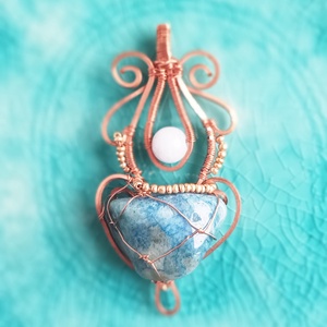 Quantum quattro valódi ásvány medál, Ékszer, Nyaklánc, Medálos nyaklánc, Ékszerkészítés, MESKA