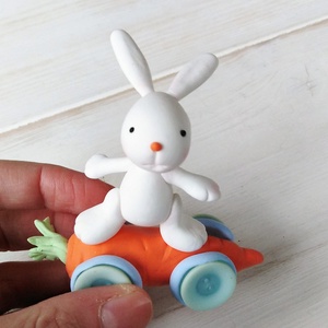 Répás autós nyuszi - otthon & életmód - dekoráció - dísztárgy - Meska.hu