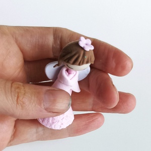 Őrangyal mini (pink) - otthon & életmód - dekoráció - dísztárgy - Meska.hu