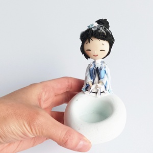 Japán baba passzív diffúzor - esküvő - dekoráció - asztaldísz - Meska.hu
