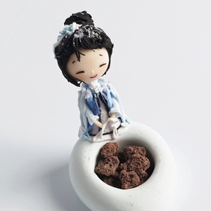 Japán baba passzív diffúzor - esküvő - dekoráció - asztaldísz - Meska.hu