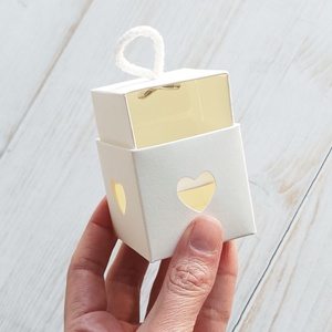 Vendég ajándék szívmag papírdobozban - diy (csináld magad) - egységcsomag - Meska.hu