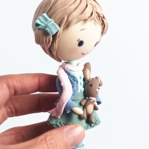 Kislány felakasztható: szőke - karácsony - karácsonyi lakásdekoráció - karácsonyfadíszek - Meska.hu