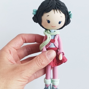 Kislány felakasztható - karácsony - karácsonyi lakásdekoráció - karácsonyfadíszek - Meska.hu