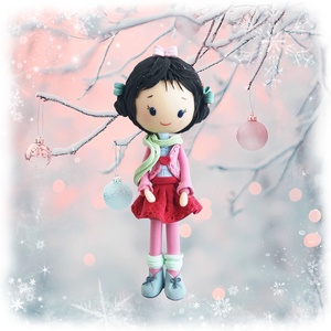 Kislány felakasztható, Karácsony, Karácsonyi lakásdekoráció, Karácsonyfadíszek, , MESKA