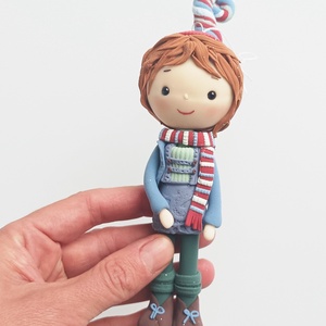 Manó dísz (felakasztható) - karácsony - karácsonyi lakásdekoráció - karácsonyfadíszek - Meska.hu