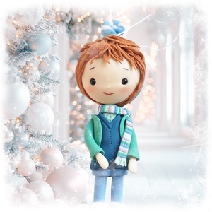 Kisfiú dísz (felakasztható), Karácsony, Karácsonyi lakásdekoráció, Karácsonyfadíszek, , MESKA