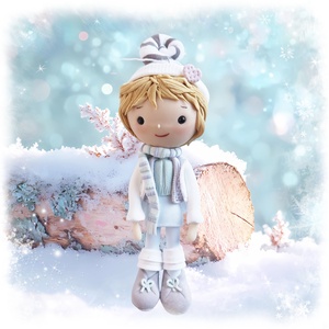 Kisfiú dísz (felakasztható): szőke, Karácsony, Karácsonyi lakásdekoráció, Karácsonyfadíszek, , MESKA