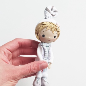 Kisfiú dísz (felakasztható): szőke - karácsony - karácsonyi lakásdekoráció - karácsonyfadíszek - Meska.hu