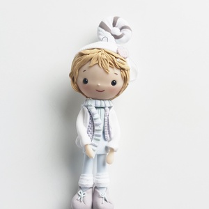 Kisfiú dísz (felakasztható): szőke - karácsony - karácsonyi lakásdekoráció - karácsonyfadíszek - Meska.hu