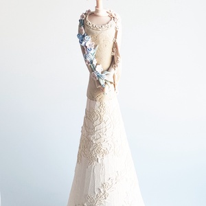 Virágos angyal (55 cm) - otthon & életmód - dekoráció - dísztárgy - Meska.hu